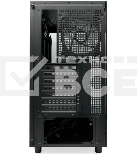 Компьютерный корпус HSPD F710, Panoramic Mid Tower, черный, TG, 0.5 SPCC, 3x120мм ARGb E-ATX, ATX, mATX, mITX 185/395/270мм 2x2.5