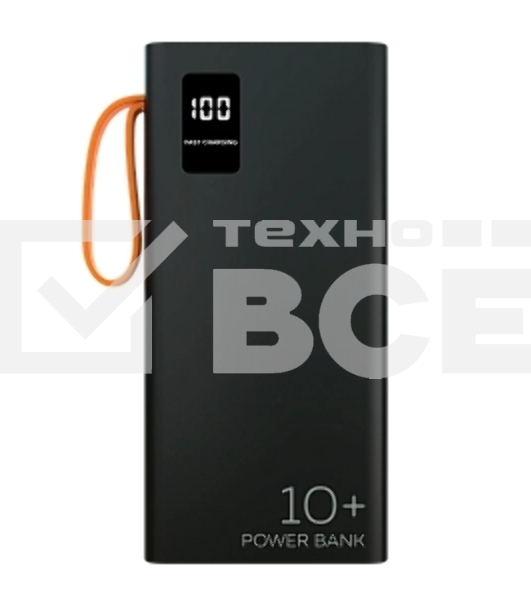 Портативный аккумулятор MORE CHOICE (4620202550538) PB22-10 с кабелем 2USB 2.1A - 10000mA черный