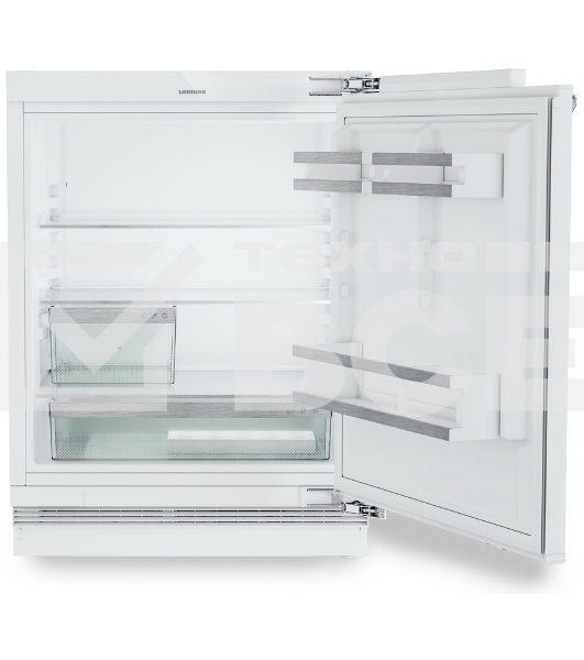 Встраиваемый холодильник Liebherr Pure, высота 82-88 см, door-on-door, без морозильного отделения, сенсорная электроника внутри камеры.