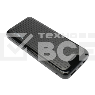 Портативный аккумулятор Gembird GPB-10, 10000мА·ч, 2A, черный