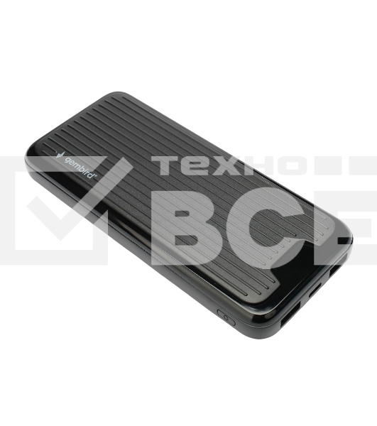 Портативный аккумулятор Gembird GPB-10, 10000мА·ч, 2A, черный