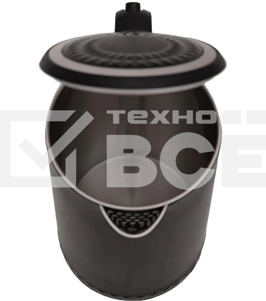 Чайник электрический Centek CT-0020 черный металл 1.7л, 2200W, бесшовная колба, двойные стенки