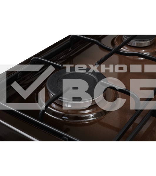 Плита газовая Kraft KF-FSF5423AGbR черный, конфорок 4 шт, духовка 58 л, 50 см x 88.4 см x 57.8 см