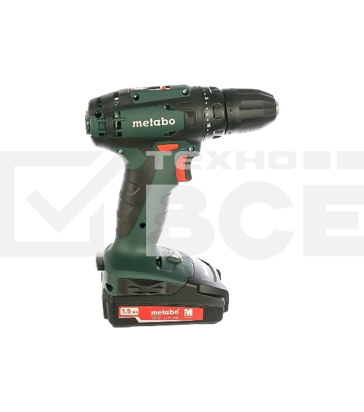 Дрель-шуруповерт Metabo BS 18 602207550, Аккумуляторный, 18В, 2 АКБ