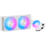 Система охлаждения Ocypus Sigma L24 WH ARGB, 240мм, LCD Pump 2.4', 2x120мм ARGB fans, LGA115X/1200/1700/18XX, AM4/AM5, фото5