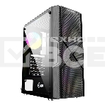 Компьютерный корпус Powercase Mistral T4B, Tempered Glass, 4x 120мм 5-color fan, черный, ATX (CMITB-L4), фото 1