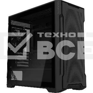 Компьютерный корпус Gigabyte C102B GB-C102G, без БП MicroATX 5x120мм 4x140мм 2xUSB3.0 audio bott PSU, черный