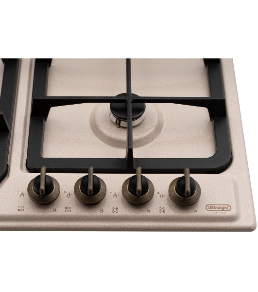 Газовая варочная панель DeLonghi OWF 46 PRO RUS независимая, бежевый