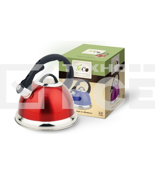 Чайник для плиты со свистком TECO TC-115-R 3,0 л