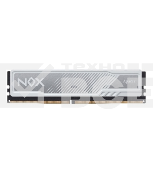 Оперативная память Apacer Nox, DDR4, 8GB (1x8 GB), 3200 MHz, CL16, радиатор, белый