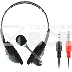 Наушники с микрофоном Оклик HS-M100 черный 1.8м накладные оголовье (1532004), фото2