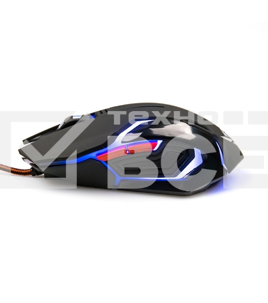 Мышь проводная Nakatomi MOG-20U черный, 2400 dpi, USB, кнопки - 6