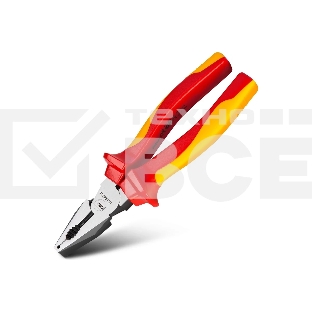 Диэлектрические комбинированные плоскогубцы Deli DL512008 200мм, сталь Cr-V, сертификат VDE для работ под напряжением до 1000 В