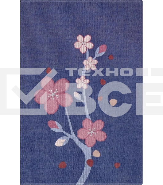 Блокнот Moleskine LIMITED EDITION SAKURA LESU08QP062BOX 130х210мм, обложка текстиль, 176 страниц, нелинованный, подарочная коробка, синий, 2025