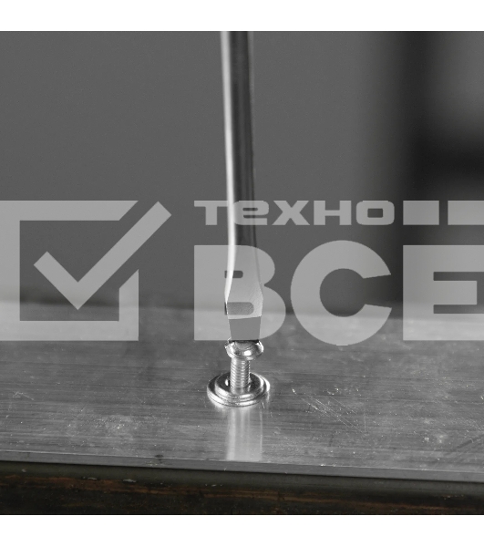 Отвертка Denzel SL4х100 мм, S2, 3к рукоятка