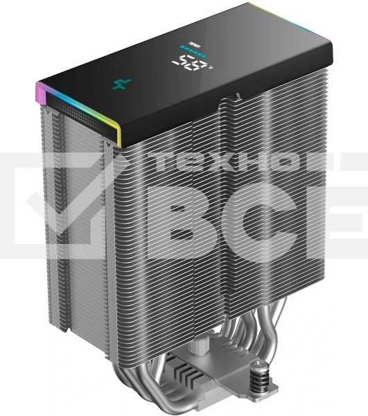 Кулер для процессора DEEPCOOL AK500S DIGITAL SE LGA20XX/1700/1200/115X/AM5/AM4 (12шт/кор, TDP 240W, PWM, Fan 120мм, 5 тепл. трубок, Copper Base, черный) RET (R-AK500S-BKADMN-GJD)