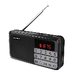 Радио FM-приемник Maxvi PR-02 черный. Цифровой приемник Maxvi PR-02 предназначен для прослушивания радио и музыки. Миниатюрный Maxvi PR-02 - удобный в переноске и помещается в карман. Можно использовать карты памяти microSD и внешний USB-накопитель для воспроизведения музыки, а также аудиокниг. Благодаря функции автоматического поиска гаджет может самостоятельно находить доступные радиостанции и сохранять их в памяти, фото 1