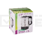 Чайник электрический Homestar HS-1008 1,8 л, стекло, черный, фото3