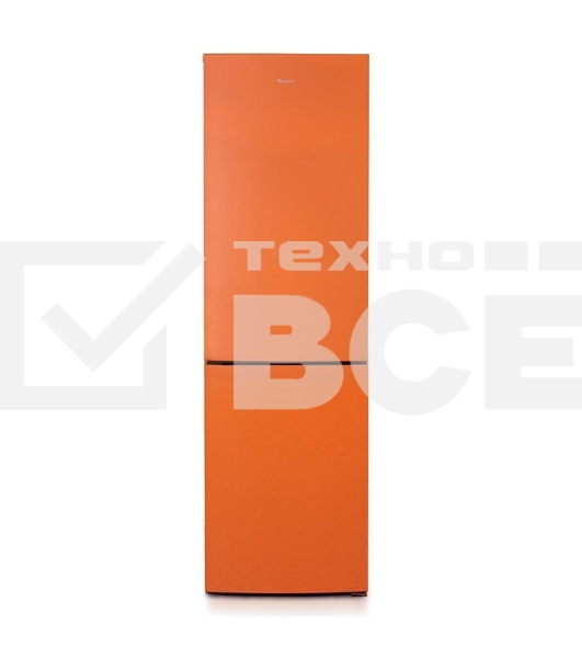 Холодильник Бирюса T6149 оранжевый двухкамерный 245/135 л морозилка снизу, автоматическое оттаивание