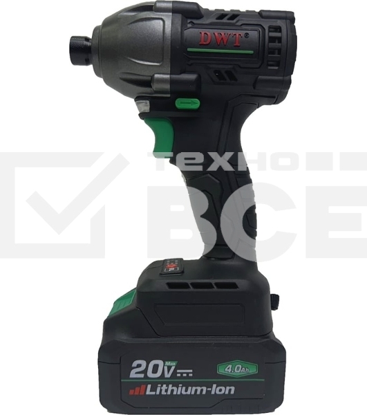 Винтоверт аккумуляторный ударный DWT ASCP-20 DN-4C2 BMC /20 В/350 Нм/до 2400 об.в мин/до 3000 уд.в мин/бесщеточный/LED - подсветка/2 АКБ х 4 Ач/ЗУ/кейс/черный (ASCP-20 DN-4C2 BMC)