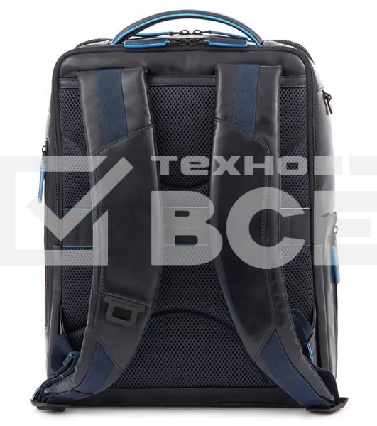 Рюкзак мужской Piquadro Blue Square Revamp CA4818B2V/N черный кожа