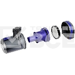 Пылесос вертикальный Kitfort КТ-5103 синий/серый, питание от аккумулятора, 60 Вт, уборка сухая, пылесборник 0.45 л, работа от АКБ max 30 мин., фото2