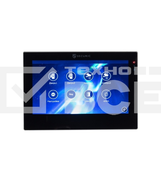 Цветной монитор видеодомофона 7' формата AHD(1080P), с сенсорным экраном, детектором движения, функцией фото- и видеозаписи (модель AC-438)