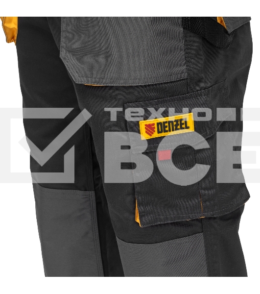 Брюки профессиональные рабочие Denzel 65% полиэстер 35% хлопок, M