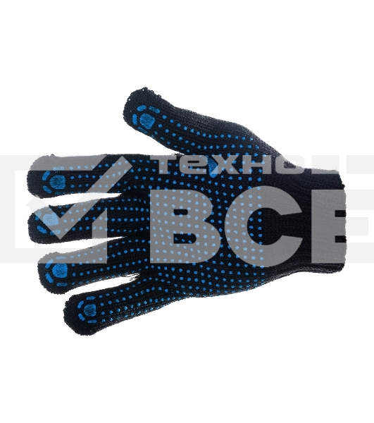 Перчатки трикотажные Сибртех, акрил, с ПВХ точкой, 7 класс