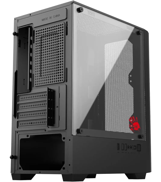 Корпус Bloody CC-124-BK, Mini-Tower, чёрный