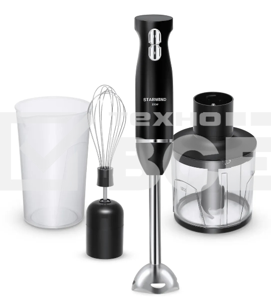 Блендер погружной Starwind SBP2200 850Вт черный/серебристый