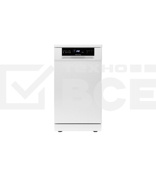 Посудомоечная машина Vekta DW-45AWS, белый, 44.8 см, 9 компл., 49 дБ, класс A++