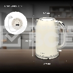 Чайник электрический Hyundai HYK-S9900 1.7л. 2200Вт молочный/серебристый корпус: металл, фото6