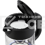 Чайник электрический Hyundai HYK-G7707 1.7л. 2200Вт графит корпус: стекло, фото12