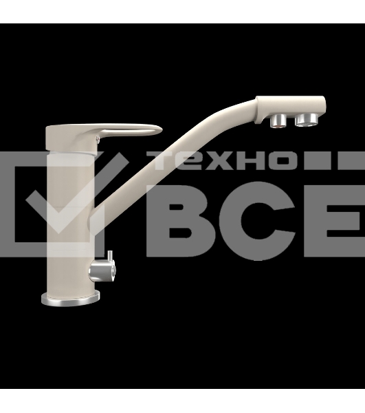 Кухонный смеситель Maunfeld MFQT-10LBG светло-бежевый