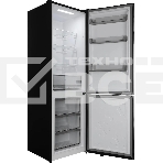 Холодильник Hyundai CC35083F черное стекло двухкамерный 240/95л морозилка снизу, No Frost, фото3