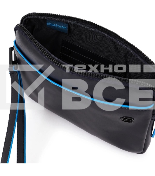 Клатч мужской Piquadro Blue Square Revamp AC5946B2VR/BLU, синий, натур.кожа