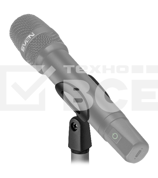 Микрофон беспроводной SVEN MK-740, черный (2.4GHz, 180mAh)