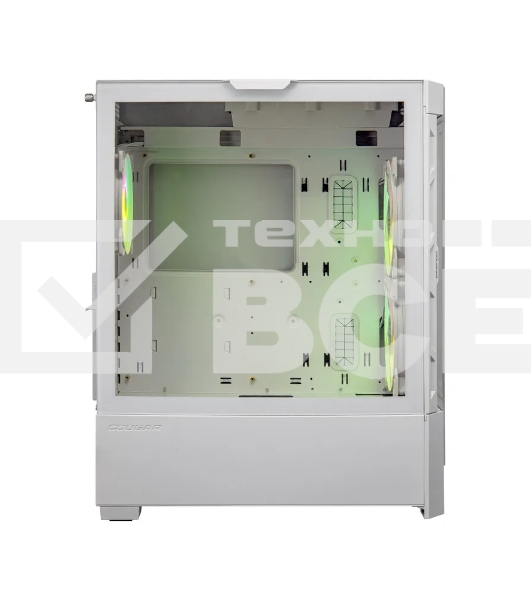 Компьютерный корпус Cougar Airface RGB White, 2х140мм + 1x120mm ARGB Fan, ARGB Fan Hub, без БП, белый, ATX