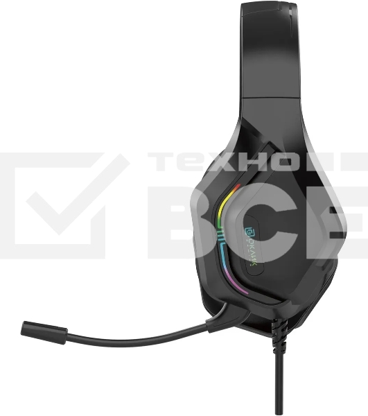 Наушники с микрофоном Oklick HS-L600G черный 2.2м мониторные USB оголовье (1939588)