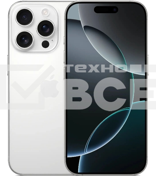 Смартфон Apple iPhone 16 Pro A3294 8/128Gb, белый титан