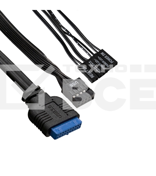 Компьютерный корпус Minitower ExeGate BAA-114U2-AA500 (mATX, БП AA500 с вент. 8см, 1хUSB+2хUSB 3.0, аудио, черный)