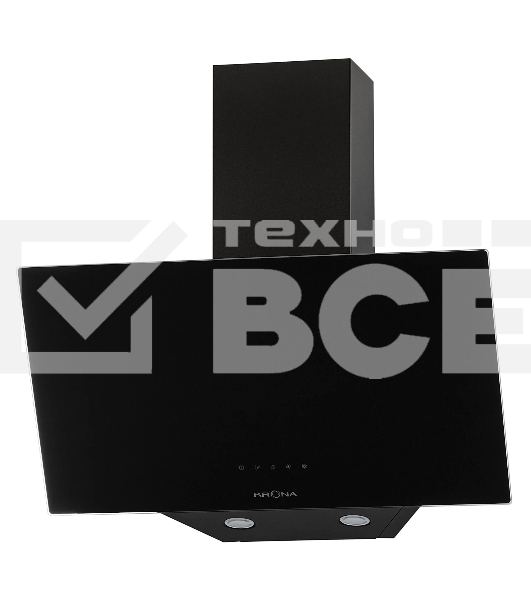 Наклонная вытяжка Krona HELGA 600 черный S