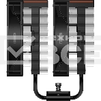 Кулер для процессора PCCooler RT620 Digital BK (250W, 4-pin PWM, LED temp., 157mm, 6x6mm, 2x120мм, 73.32CFM, 34.9dBA, 2200RPM, S: 1851/1700/1200/115X, AM5/AM4, черный), фото4