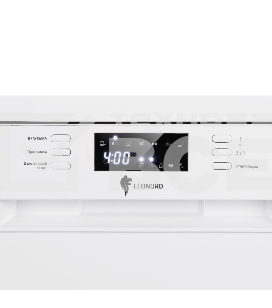 Посудомоечная машина LEONORD LDW-45A01 (109832), белый, 44.8 см, 9 компл., 49 дБ, класс: А+