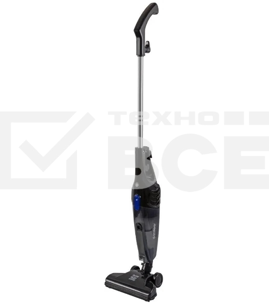 Пылесос вертикальный Endever VC-286 серый, питание от сети, 100 Вт, уборка сухая, пылесборник 1.5 л