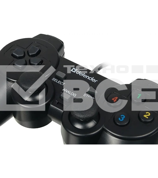 Геймпад Defender Omega USB, Проводной геймпад, 12 кнопок, 2 стика