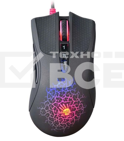 Мышь проводная A4Tech Bloody AL90 Blazing черный, 12000 dpi, USB, кнопки - 8