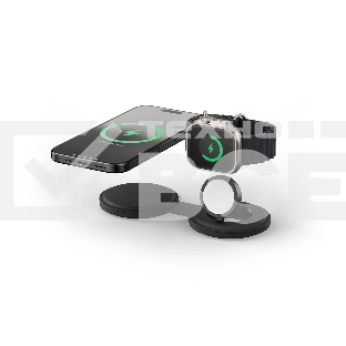 Переносное зарядное устройство Satechi Qi2 OntheGo 2-in-1 Wireless Charger, черный