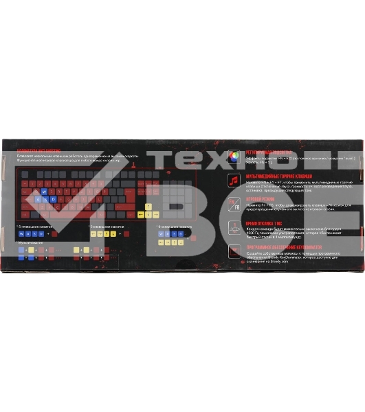 Клавиатура A4Tech Bloody B140N проводная USB черный